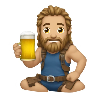 Tiburon tomando cerveza  sticker