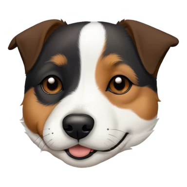 Sleeping black jack russell sticker