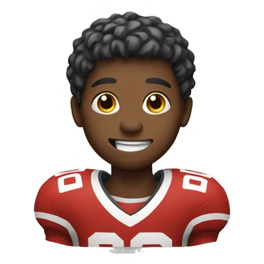 A boy playing football sticker