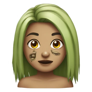 garota zumbi loira de cabelo curto sticker