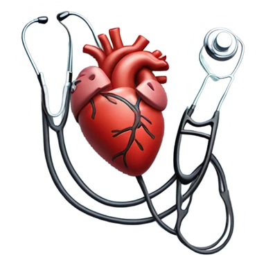 heart with stethoscope sticker