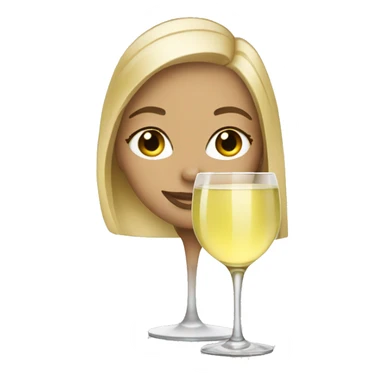 blondes drink white wine sticker