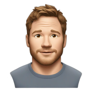 chris-pratt t-shirt sticker