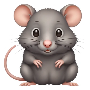cunning rat with body sticker