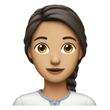 Brunette jurse sticker