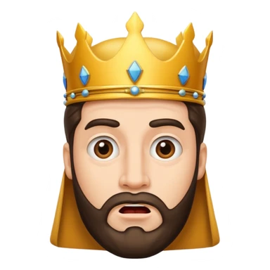 King surprised sticker