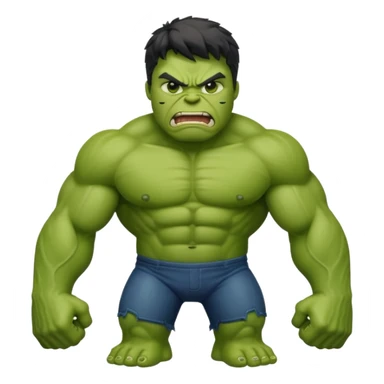 Generate an emoji of hulk sticker