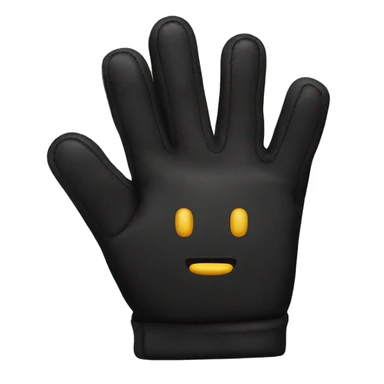 Gants noir sticker