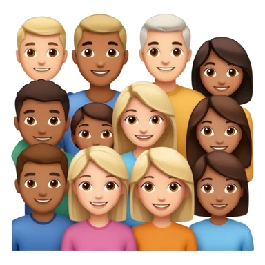 Male and female friends sticker