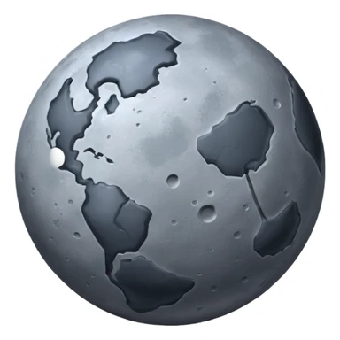 Mercury planet realistic rocky gray sticker
