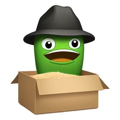 Pepes rice box sticker