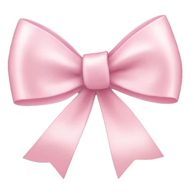light pink ribbon bow sticker