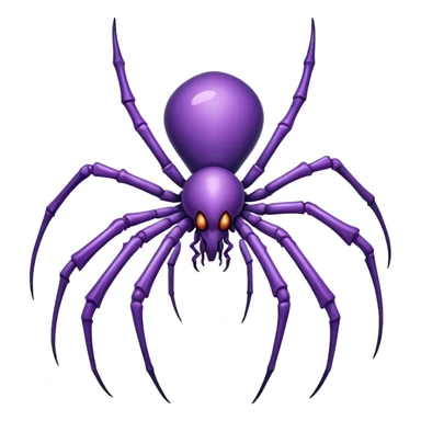 A spindly arachnid-like creature with a body composed of interlocking bone fragments that constantly shift positions, its eight limbs ending in needle-like appendages that drip a luminescent purple poison.

 sticker