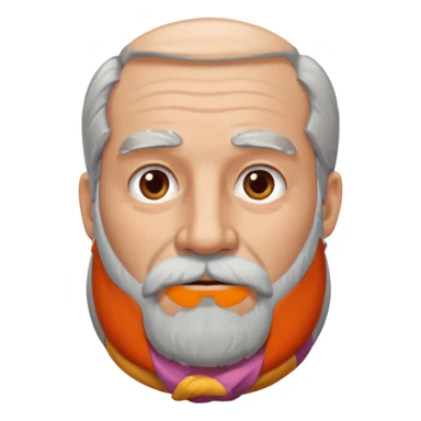 Really long beard sticker