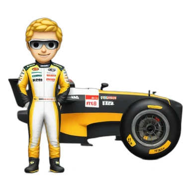 F1 racer, sticker