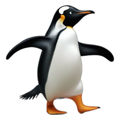 Penguin dancing sticker