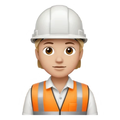 Constructora con casco blanco  sticker