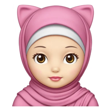 Hello kitty wearing hajab sticker