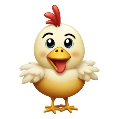 smiling chicken sticker