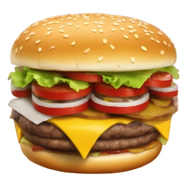 Cocacola con hamburguesa sticker