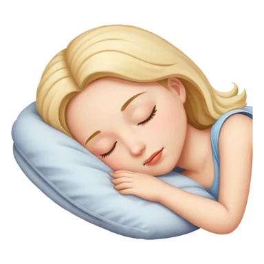 Girl sleeping  sticker
