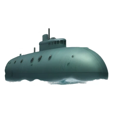 submarine colliding with two stalagmites sticker