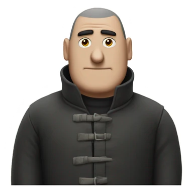 person built like gru  sticker