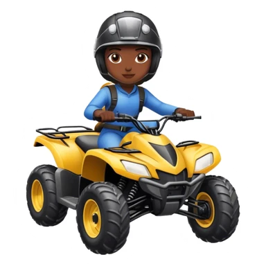 bad guy on atv sticker