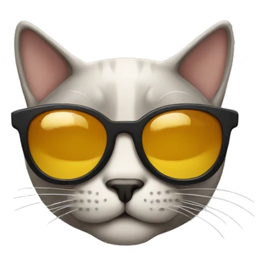 cat withsunglases sticker