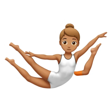 person doing gymnastics sticker