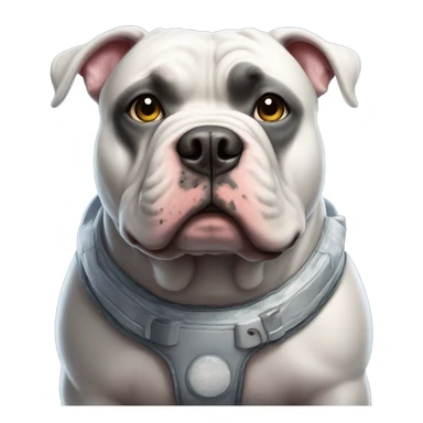 American bully on the moon sticker