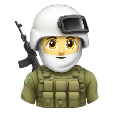  White Akbash and to Israel idf soldier  sticker