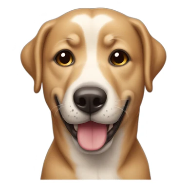 chien qui pleure de rire sticker