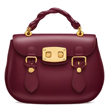 aesthetic burgundy miu miu purse   sticker