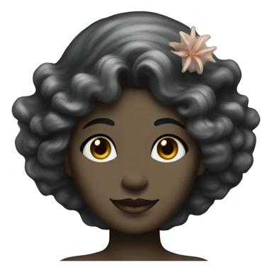 Edwardian mermaid with black skin sticker