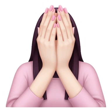 Make hands in a praying motion.
with very girly pink tones. sticker