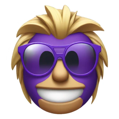 Sonic purple with glases sticker