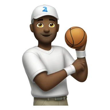 Playing Wii sports sticker