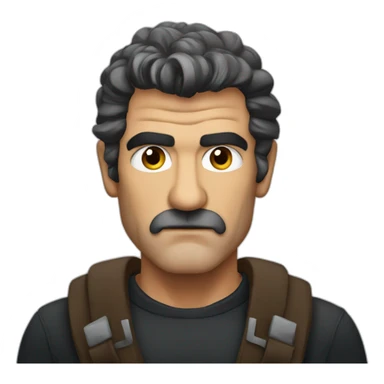 antonio banderas serious sticker