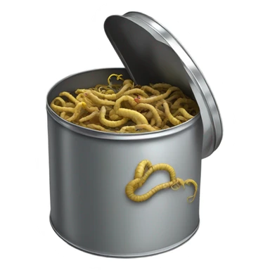 Can of worms sticker
