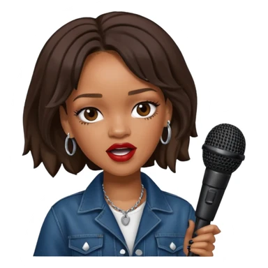 Rihanna singing sticker