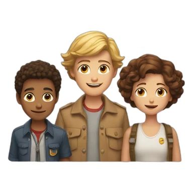 ben-with-millie-with-cole-with-scout sticker