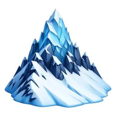 eternal blue winter mountain sticker
