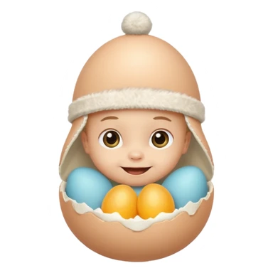 funny egg funny newborn sticker