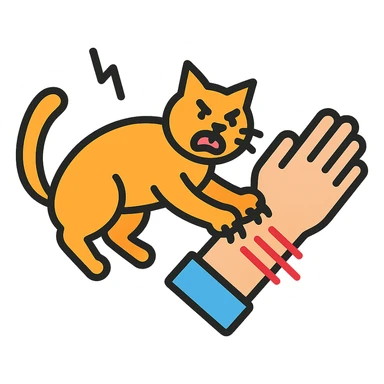 cat attack sticker