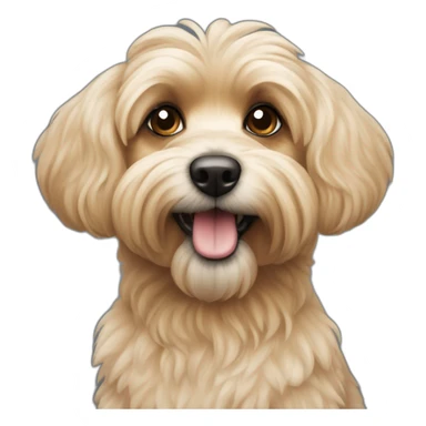 Caniche croisé yorshire sticker