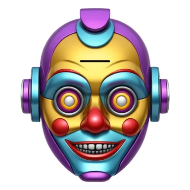iron mike, the absurd clown ai clanker sticker
