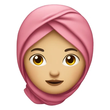 fat girl with a headscarf  sticker