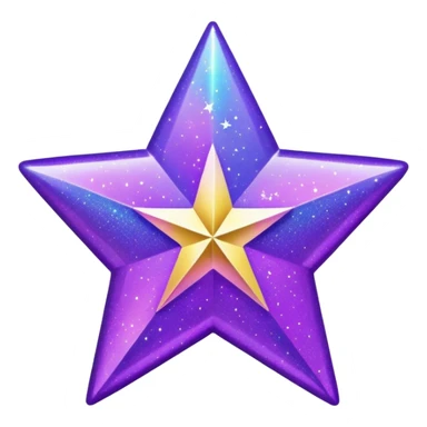 Purple Star with decoration inspired dua lipa sticker