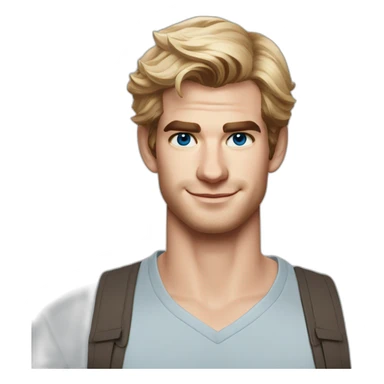 Andrew Garfield blonde blue eyes sticker